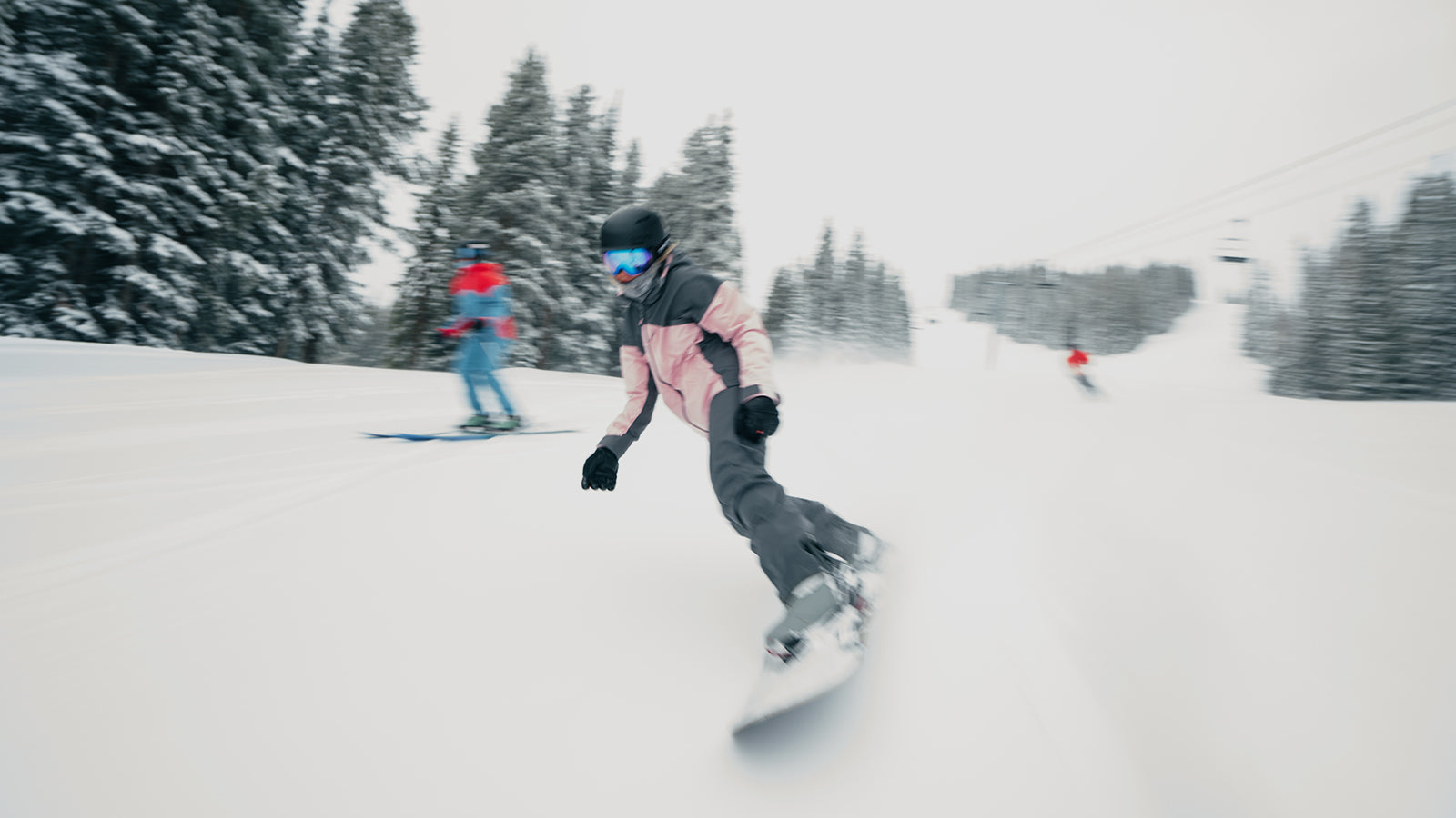 snowboarder on highlands