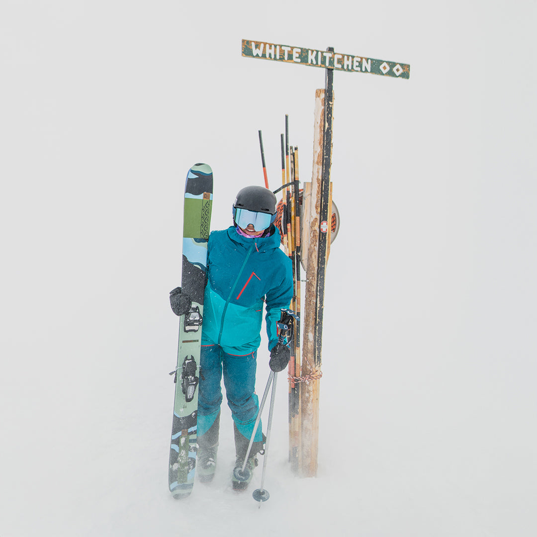 skier standing