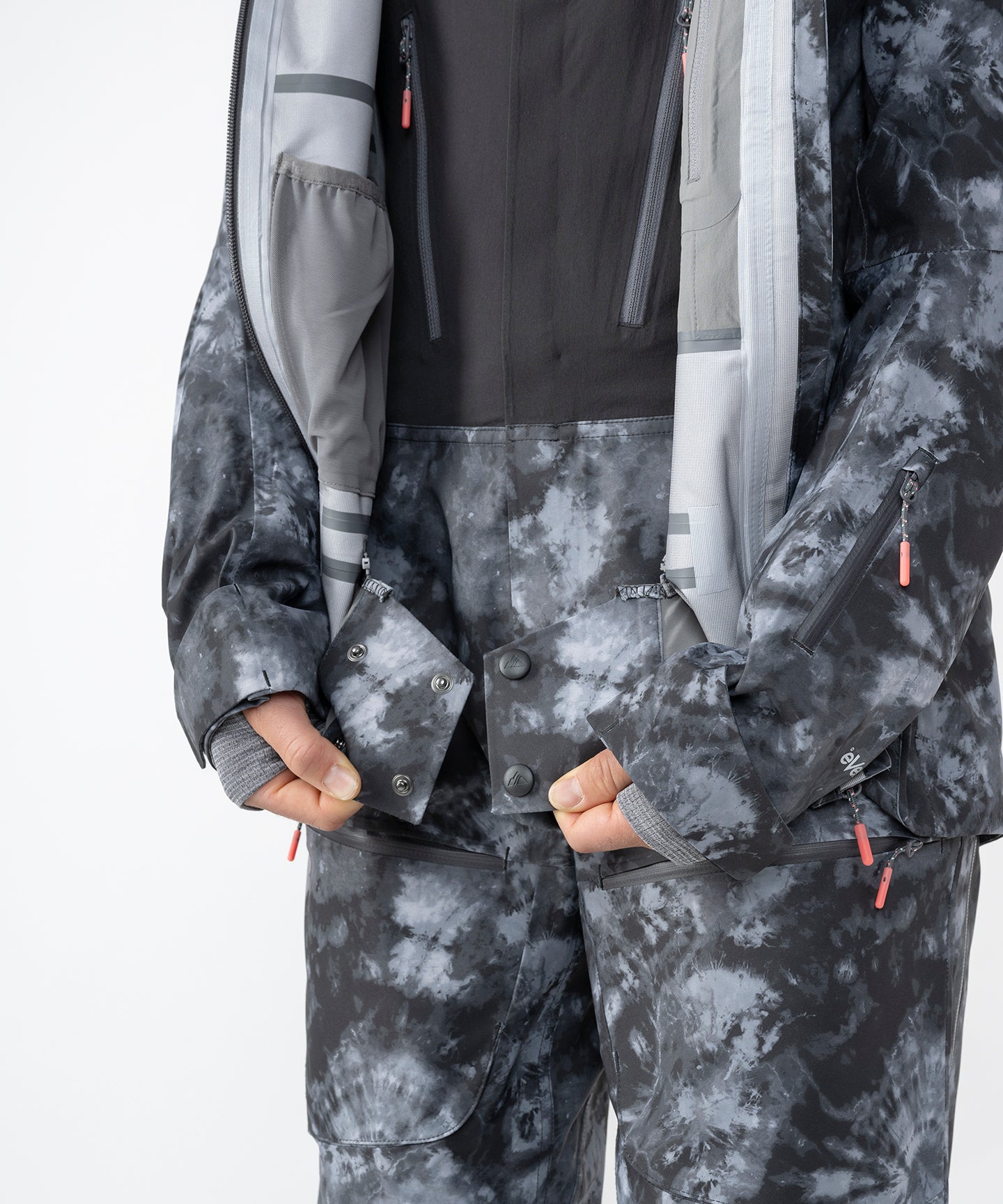 Shell Tie Dye Printed Cargo Pants