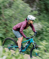 ws scout jacket in port mountain biker action image