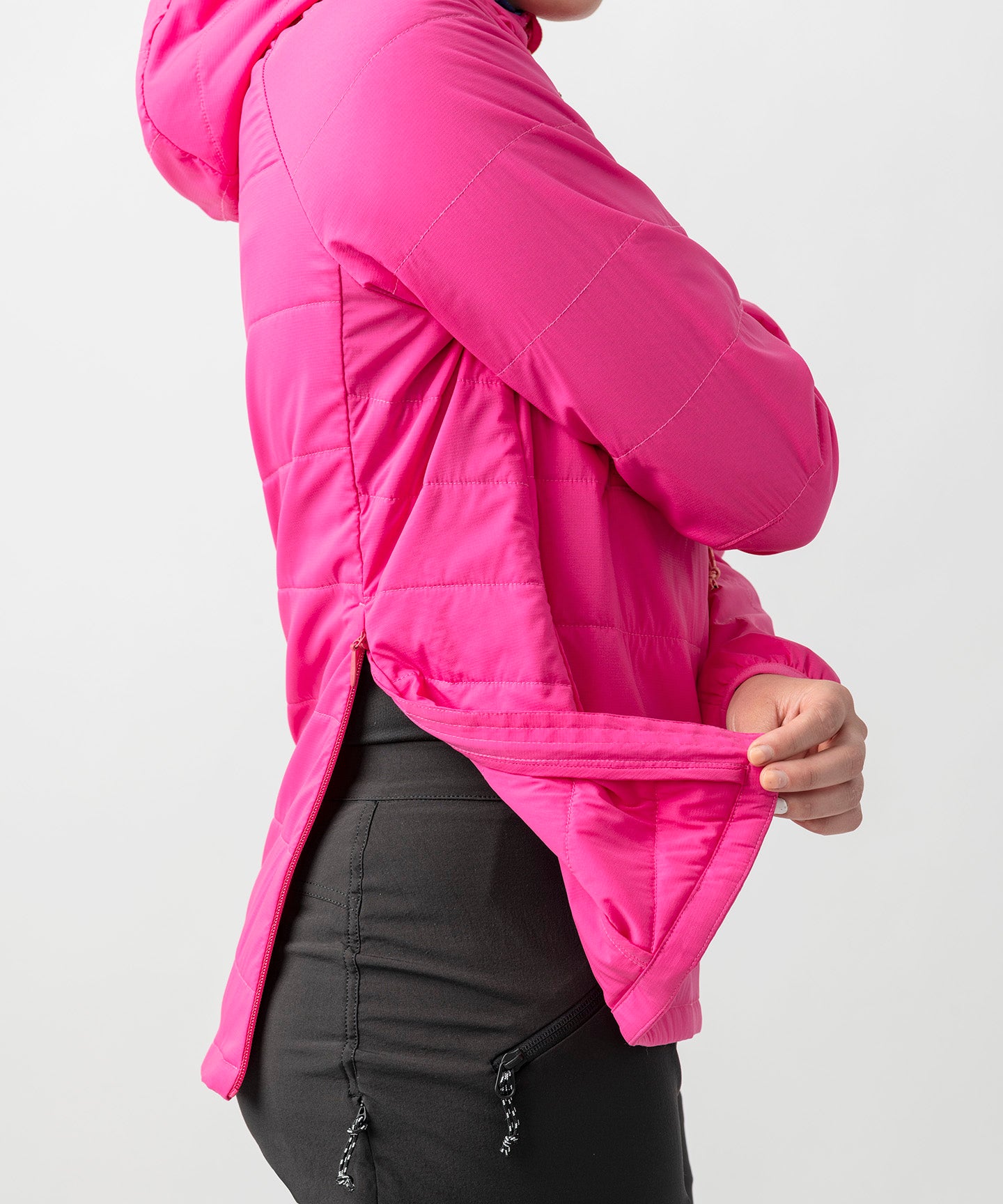 Nologo Black Fur-Lined Hooded Jacket For Girls | NLKJBKJ-011 | Cilory.com